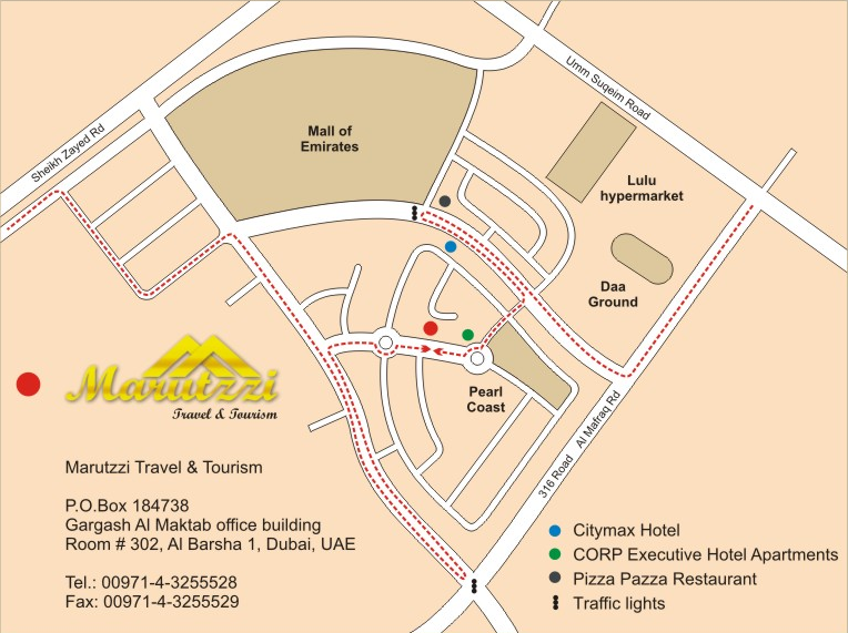 Marutzzi Location Map